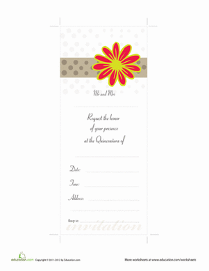 Quinceañera Invitations