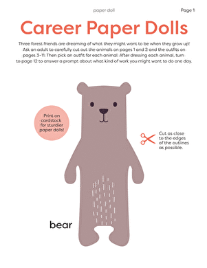 Career Paper Dolls