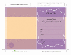 Quinceañera Invitations Template