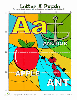 Letter "A" Puzzle