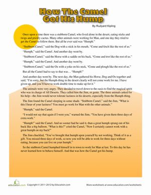 How the Camel Got His Hump