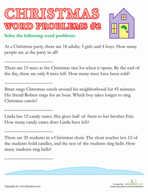 Christmas Word Problems #2