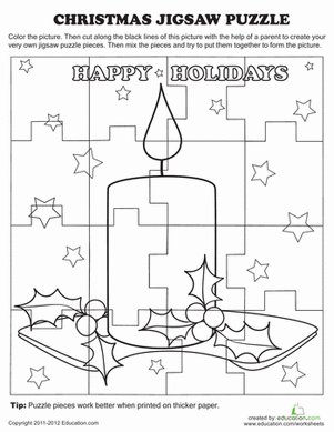 Make a Christmas Puzzle