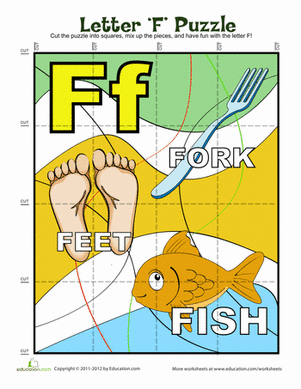 Letter "F" Puzzle