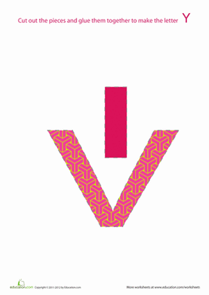 Alphabet Shapes: "Y"