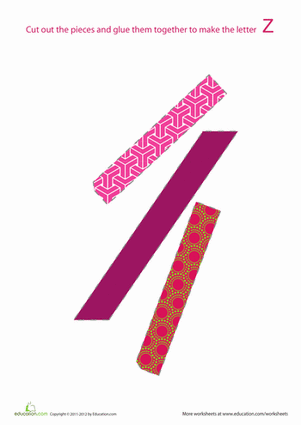 Alphabet Shapes: "Z"