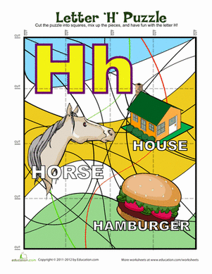 Letter "H" Puzzle