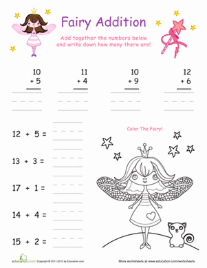 Fairy Addition: Double Digits