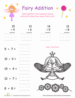 Fairy Double-Digit Addition