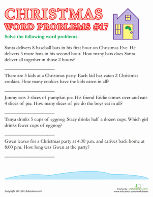 Christmas Word Problems #17