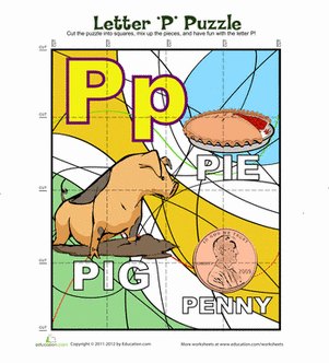 Letter "P" Puzzle