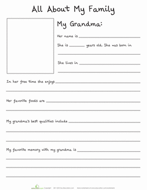 All About My Family: Grandma