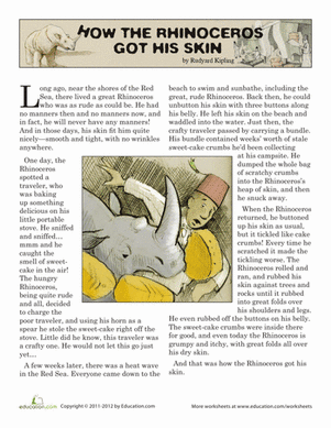 How the Rhinoceros Got His Skin