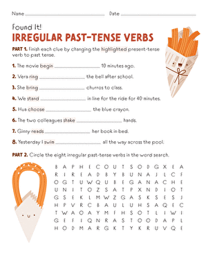 Found It! Irregular Past-Tense Verbs