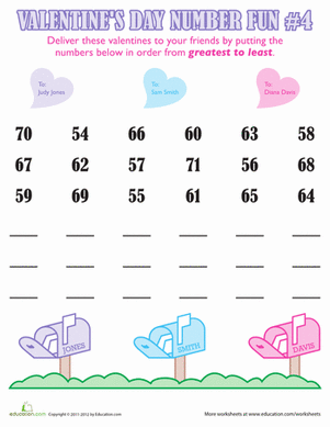 Valentine's Day Number Fun #4