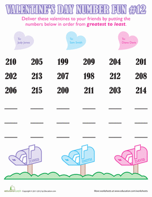 Valentine's Day Number Fun #12