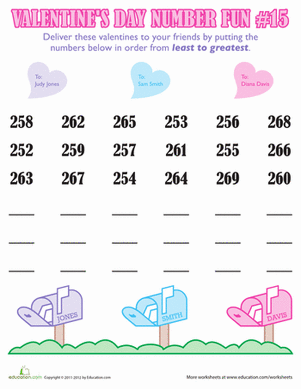 Valentine's Day Number Fun #15
