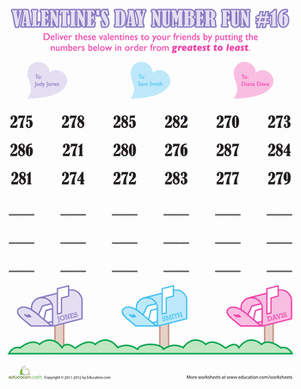 Valentine's Day Number Fun #16