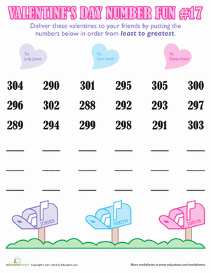 Valentine's Day Number Fun #17