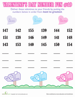Valentine's Day Number Fun #19