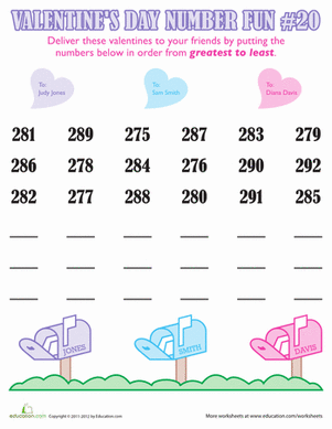 Valentine's Day Number Fun #20