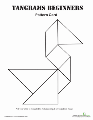 Easy Tangrams Puzzle #1