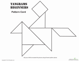 Easy Tangrams Puzzle #6