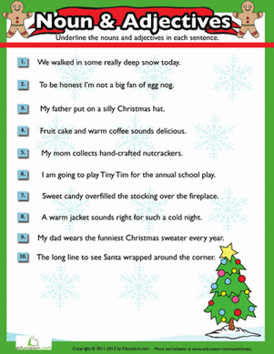 Christmas Nouns and Adjectives #7