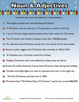 Christmas Nouns and Adjectives #9
