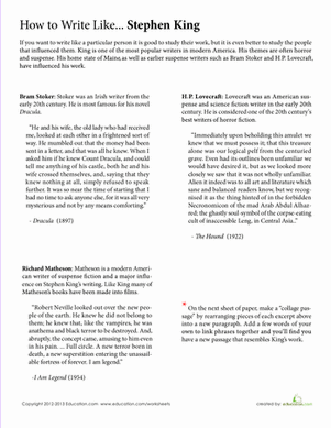 How to Write Like Stephen King