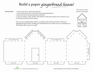 Paper Gingerbread House