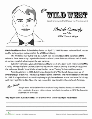 The Wild West: Butch Cassidy