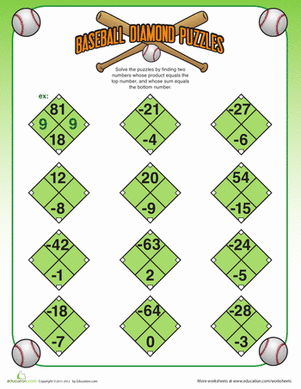 Pre-Algebra Puzzle #4
