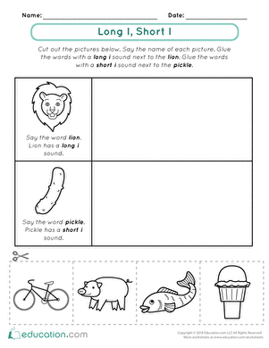 Vowel Sounds: Long I, Short I