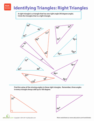 Identifying Triangles: Right Triangles