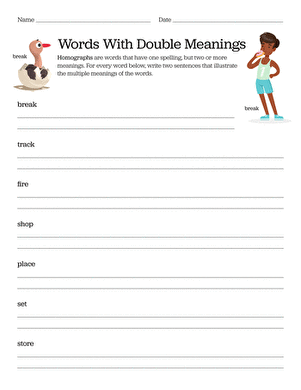 Words With Double Meanings