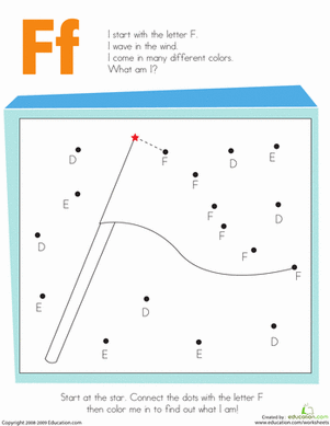 Alphabet Dot-to-Dot: F