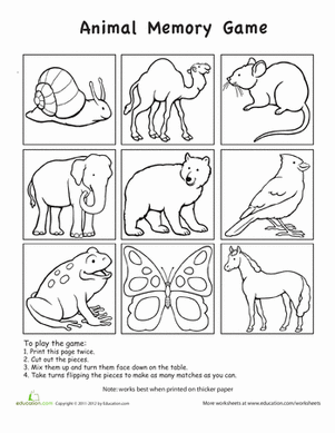 Animal Memory Game