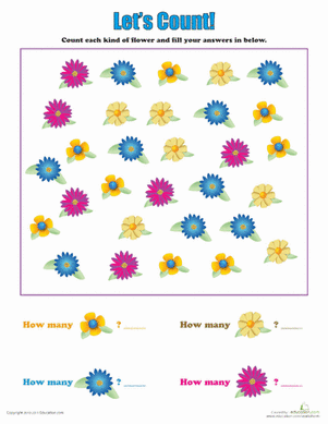 Let's Count: Flowers