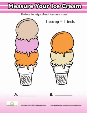 Ice Cream Measuring Activity