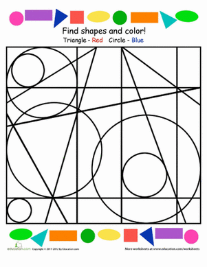 Find and Color the Shapes