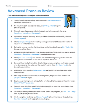 Advanced Pronoun Review