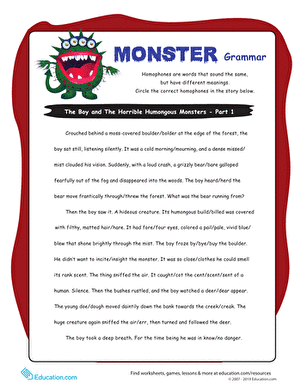 Homophone Story