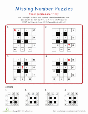 Math Puzzles: Intermediate