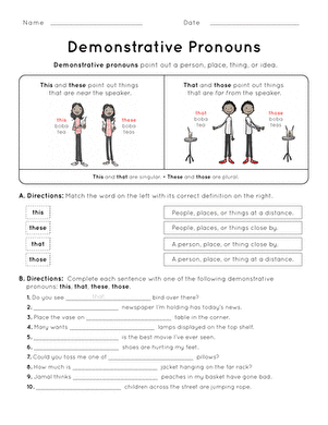 Demonstrative Pronouns