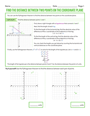 8.G.B.8 Worksheets - Common Core Math