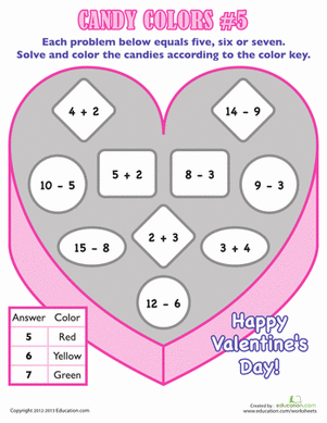 Valentine's Day Math Facts #5