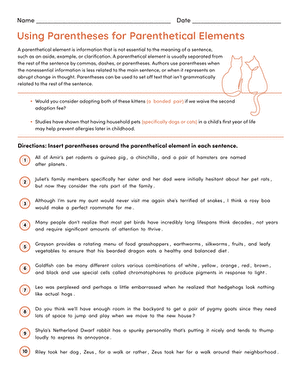 L.6.2.A Worksheets - Common Core ELA