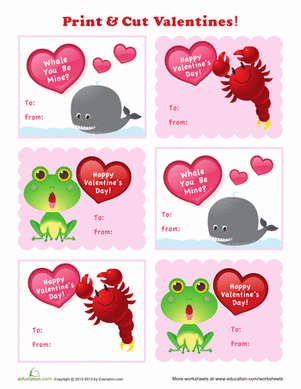 Print Your Own Valentines!