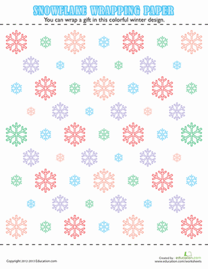 Snowflake Wrapping Paper